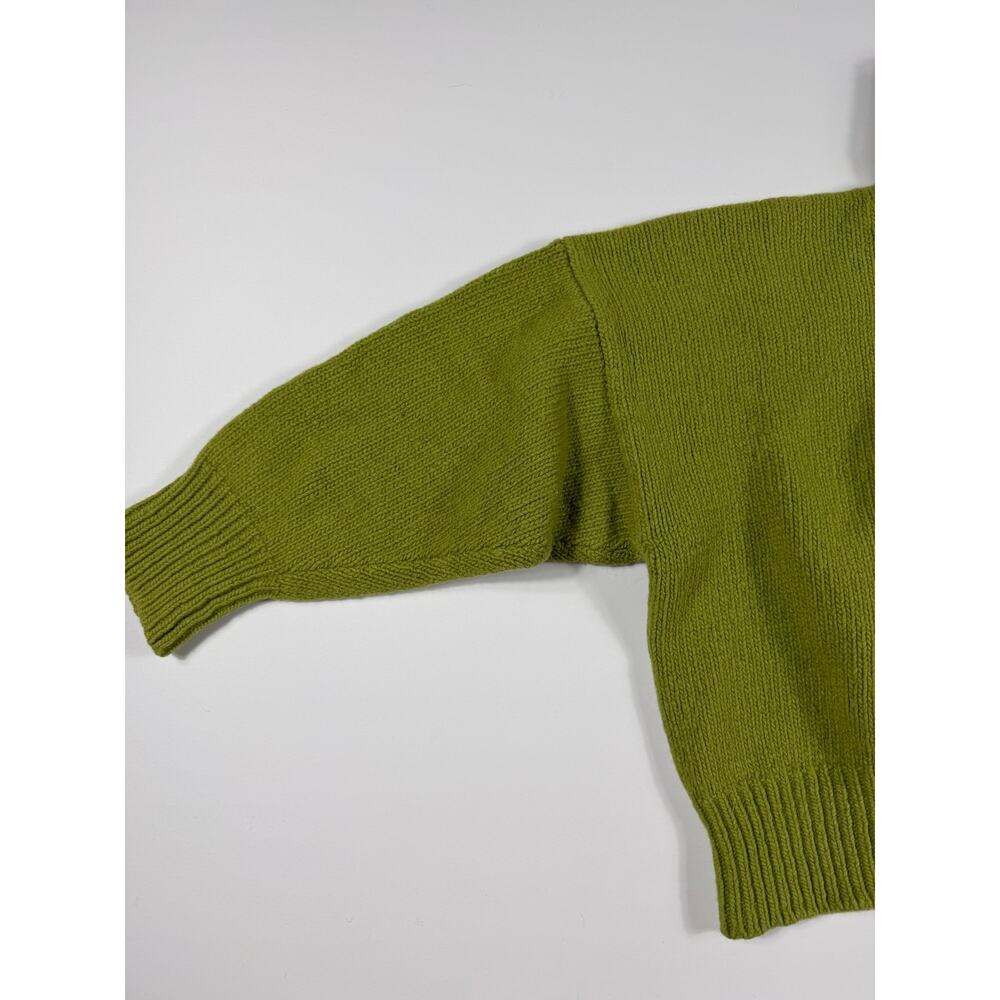 Babaa No17 Women’s Eco Wool Turtleneck Sweater Olivera Green One Size - Picture 4 of 14